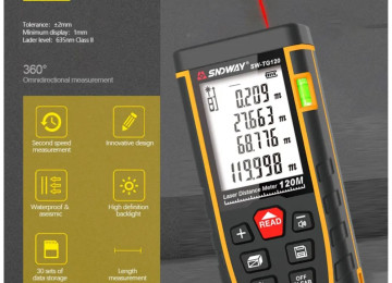 Lazer metrə. Model: SNDWAY SW-TG-120 - 120 metrə qədər