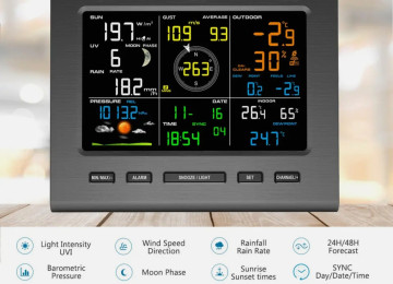 Metereoloji stansiya. Model: FT-0360-025T Wi-Fi - Günəş