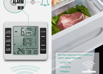 Termometr. Rəqəmsal soyuducu - dondurucu, otaq və çöl