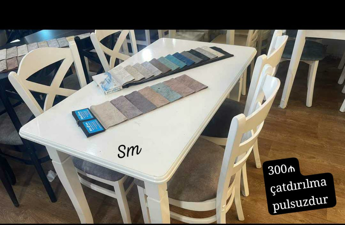 Kuxna üçün stol stul desti *Dəyərli müştərilərimiz ay sonuna kimi stol stul dəstirimiz