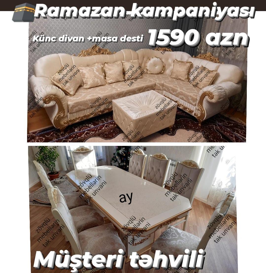 *masa desti* *stol stul* *künc divan* *Ramazan ayına özəl