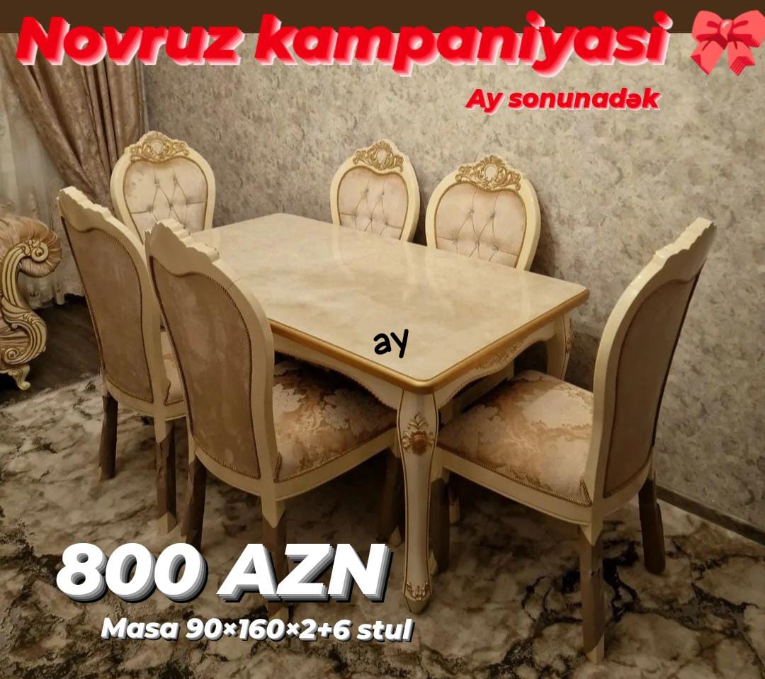 *masa desti* *stol stul* *Möhtəşəm Novruz kampaniyasından
