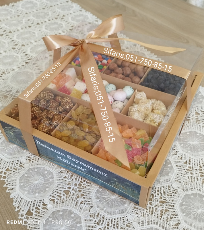 Hediyye qutu Ramazan Xonca.Ramazan xoncasi sifarisle Ezizleriniz in bayramini