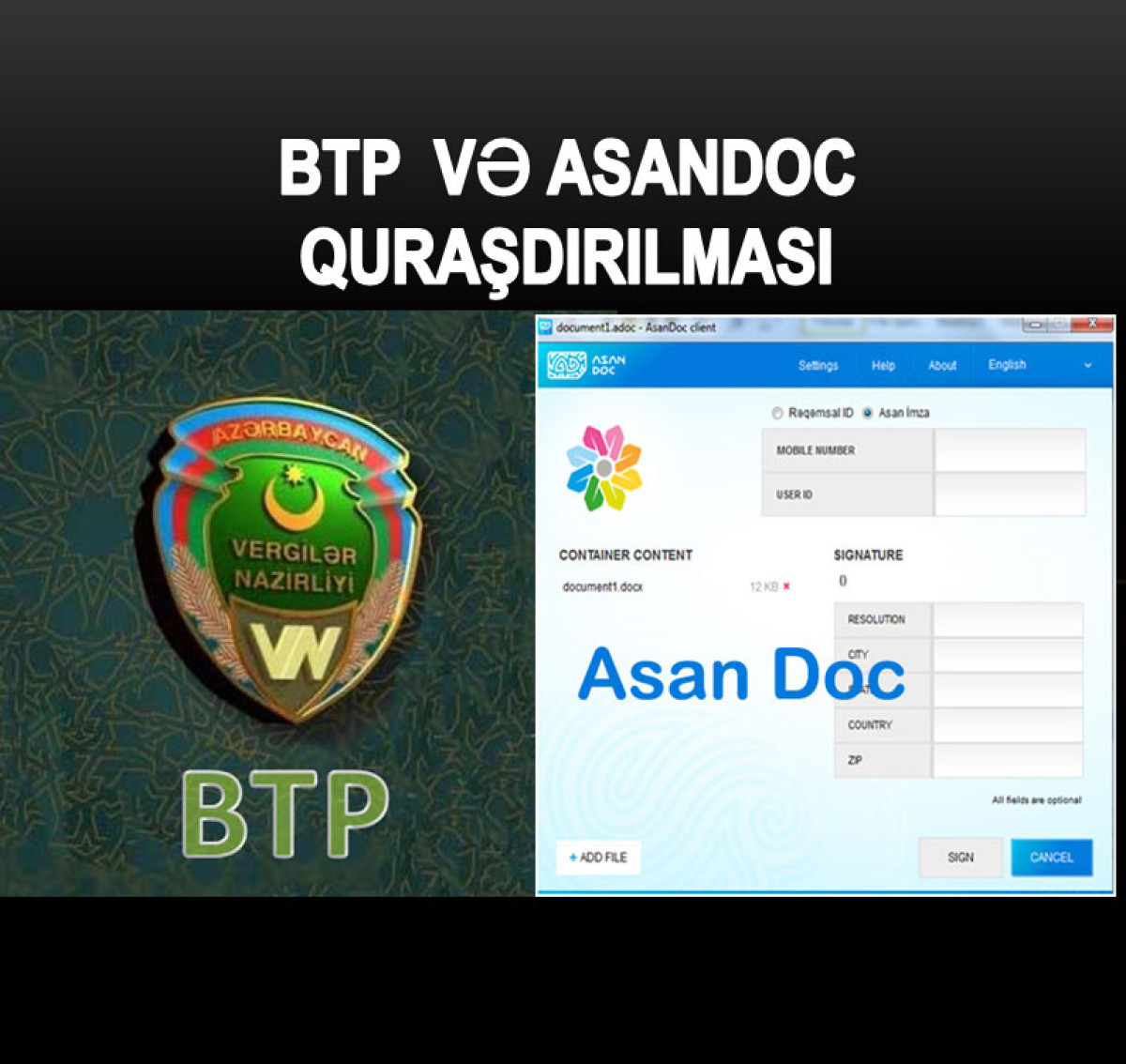 BTP və Asandoc programının quraşdırılması BTP və Asandoc programının quraşdırılması Btp açılmır?