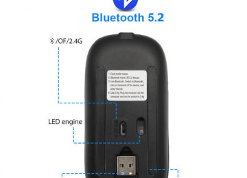 VR RGB 5.2 Bluetooth Mouse Telefon / Komputer /Planşet üçün