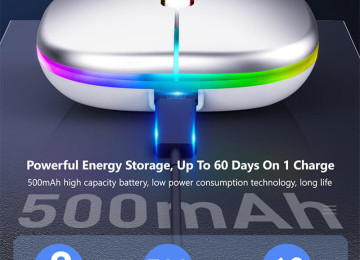 VR RGB 5.2 Bluetooth Mouse Telefon / Komputer /Planşet üçün