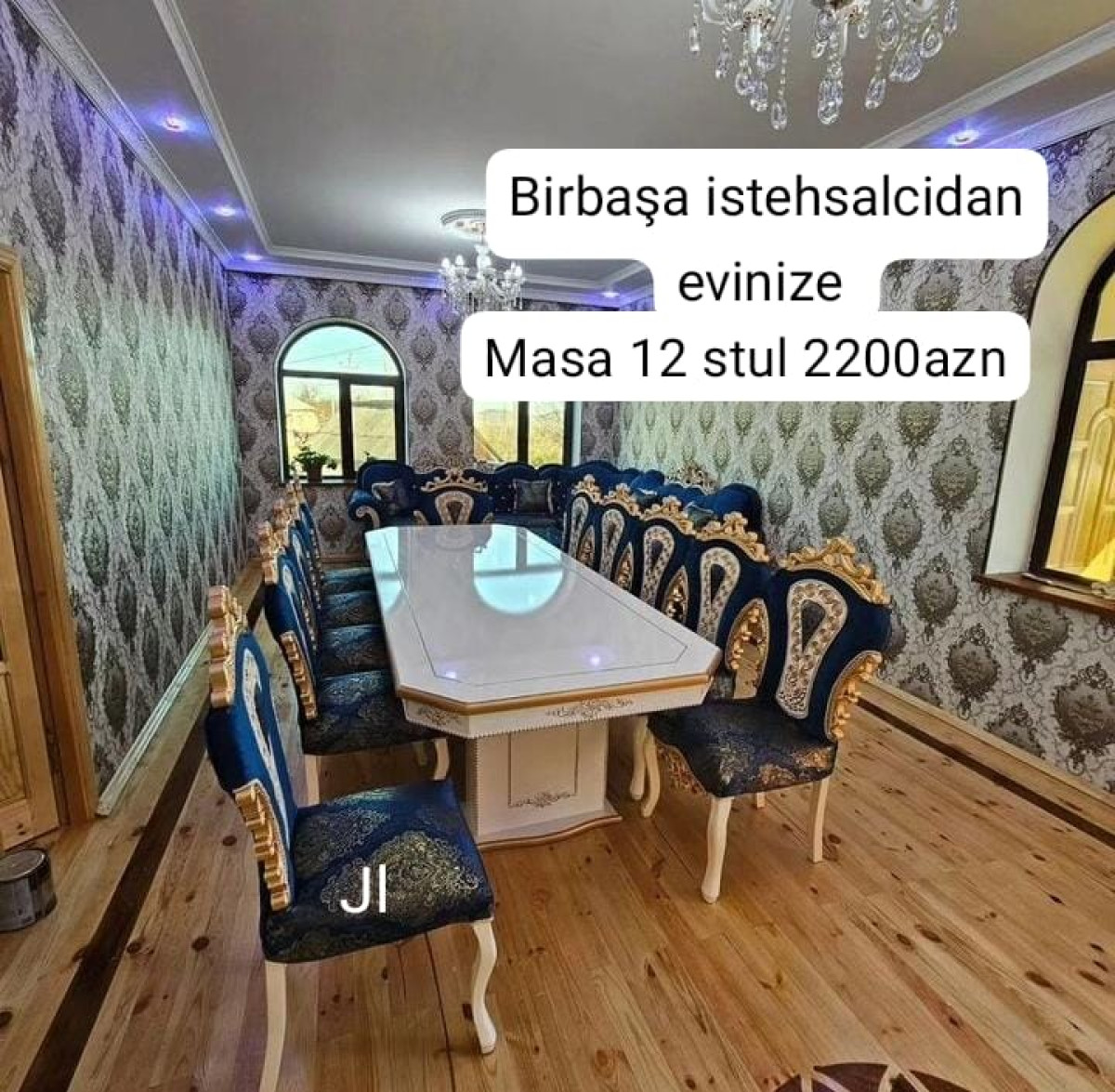 Stol stuk desti Yeni və Sifarisle ‼️Masa 12 stul ✔️Reng secimi var. Masa