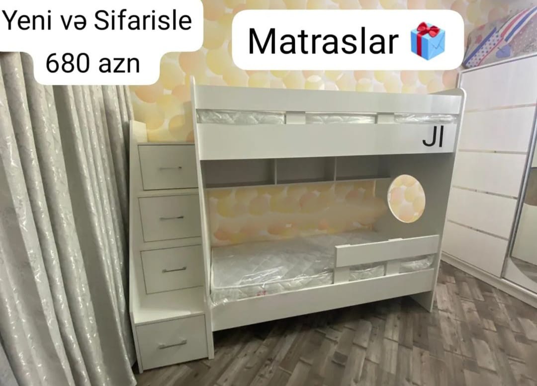 İkimərtəbəli çarpayı Sifarişlə hazırlanır Rəng seçimi var