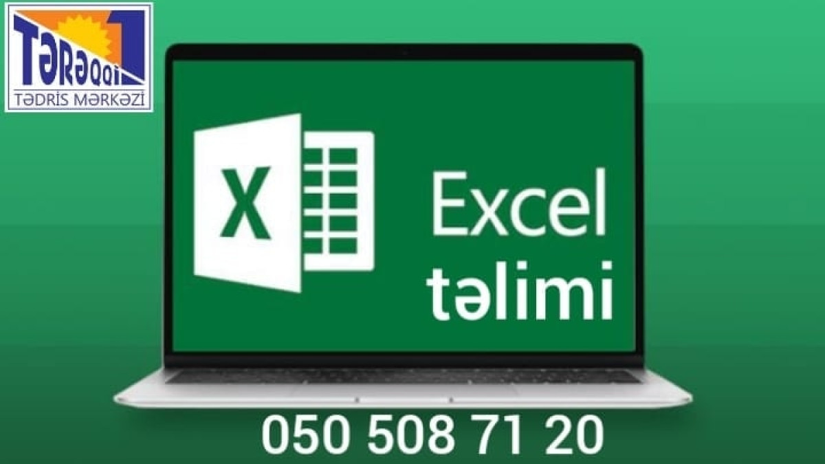 Excel təlimi Excel təlimi Kurs haqqında: Tərəqqi Tədris Mərkəzi Sizə