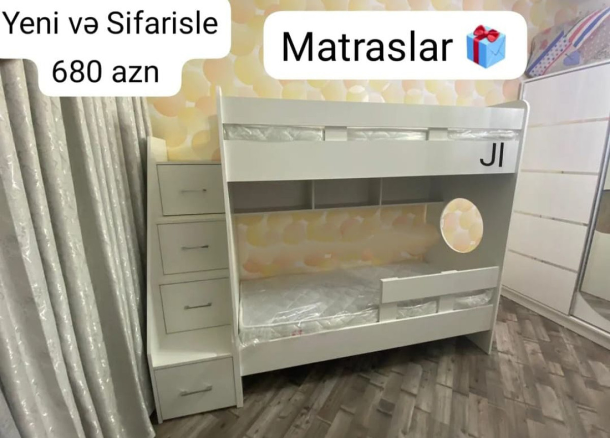 İkimərtəbəli çarpayı İkimərtəbəli çarpayı Sifarişlə hazırlanır Rəng seçimi var
