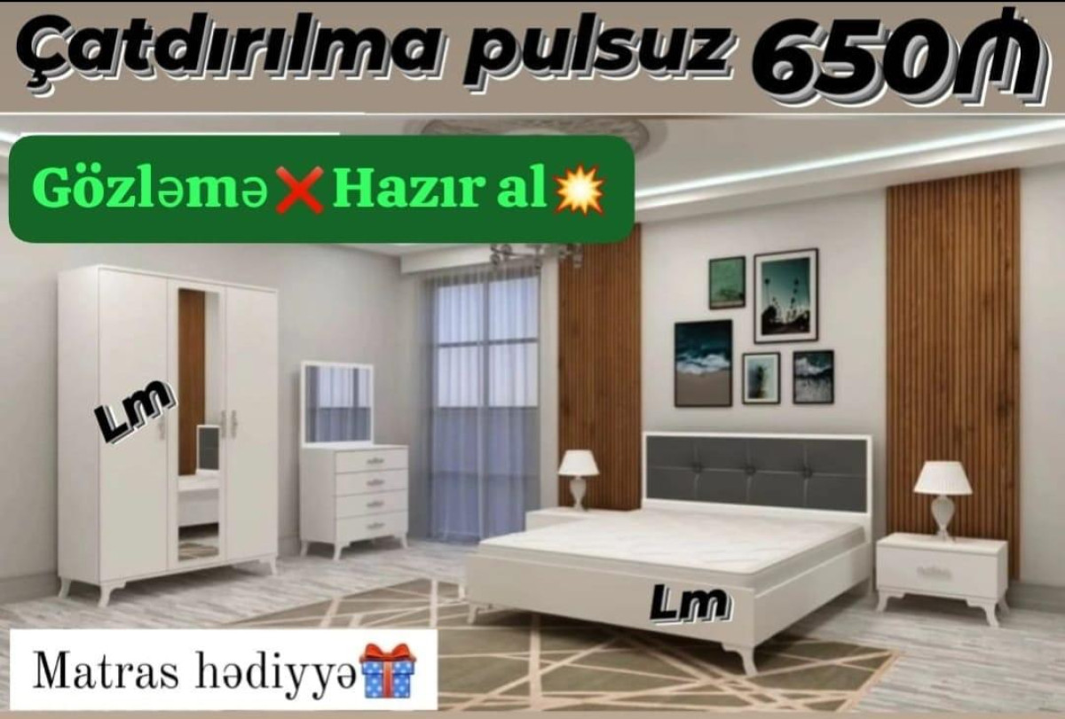 Yataq mebeli *Yataq dəsti* *Sifarişlə və yeni* Qiymət : *650₼* Dəstə