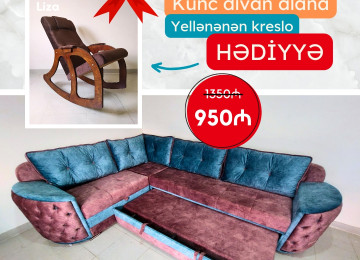 ENDİRİMLƏ AL, HƏDİYYƏ APAR | FÜRSƏTİ QAÇIRMA Həm ENDİRİMLİ hım də HƏDİYYƏLİ kampaniya ilə gəldik. Künc