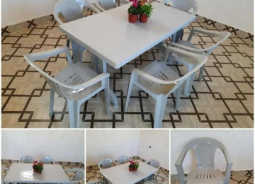 Plastik stol dəsti Türkiyə istehsalı Anbardan birbaşa satış