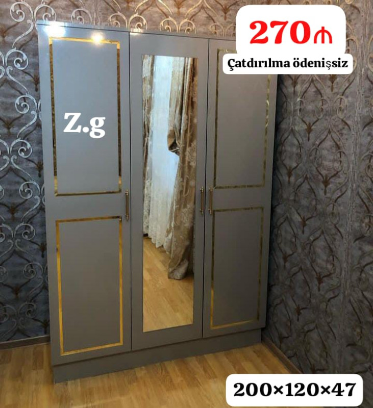 Dolab *Dolab 3 qapılı💫270Azn* ▫️Rəng seçimi sərbəst