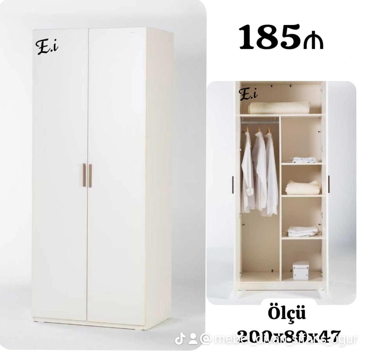 Dolab şifaner şkaf *2 Qapılı Dolab 185Azn💥* ✔️Rəng seçimi var Ölçü 200x90x47