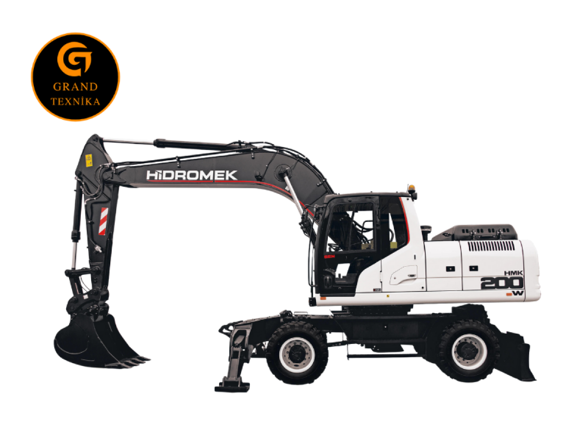 Təkərli Ekskavator "Hidromek 200" İcarəsi "Grand Texnika" hər növ ağır və xüsusi texnikanın istər