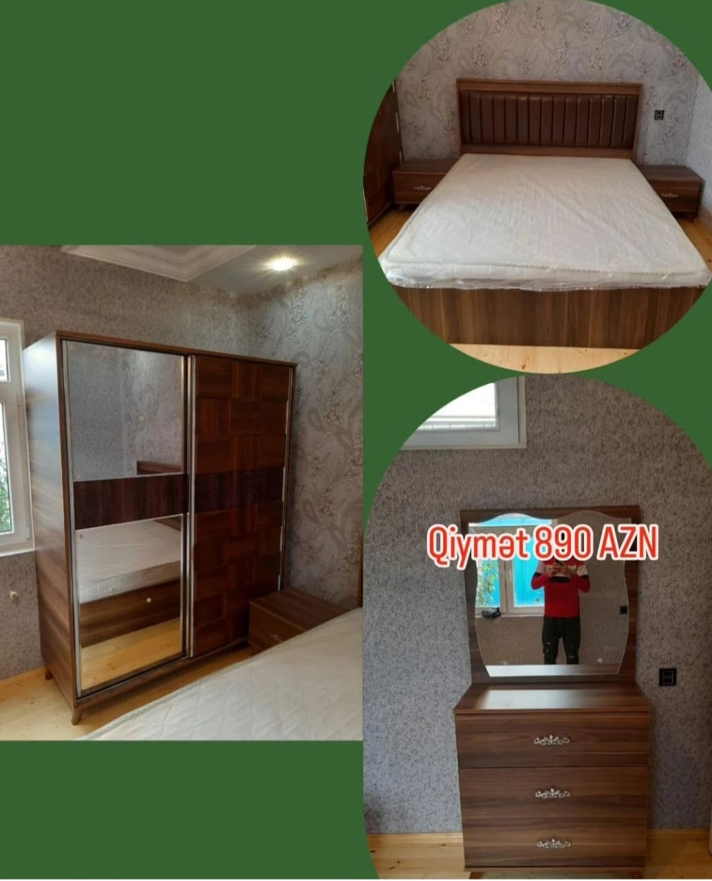 Yataq otağı mebeli Sifarişlə hazırlanır Rəng seçimi var