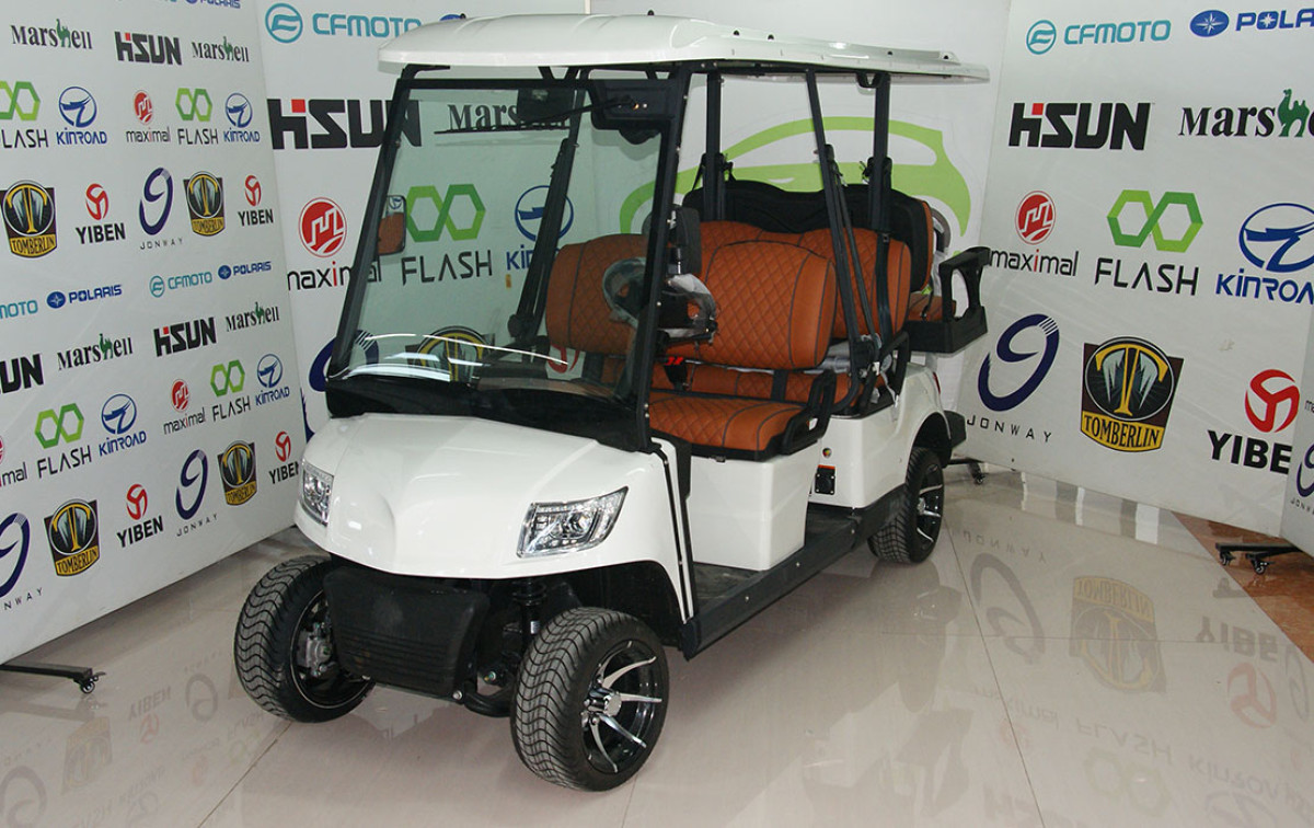 Qolf kar DG-M4+2 (altıyerli) 6-Seater Elektrik Golf Cart Sizin qolf qonaqlarınızı