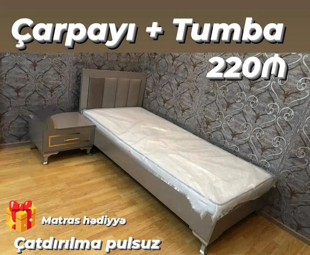 Çarpayı və tumba Sifarişlə hazırlanır Rəng seçimi var