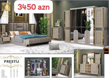Yeni Yataq mebel dəstimiz Keyfiyyət və Zəmanət Kredit var