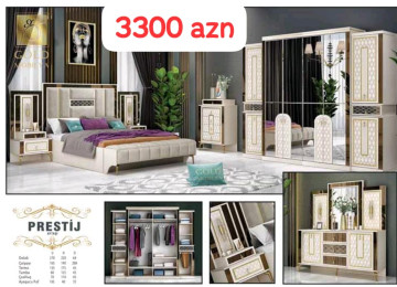 Yeni Yataq mebel dəstimiz Keyfiyyət və Zəmanət Kredit var