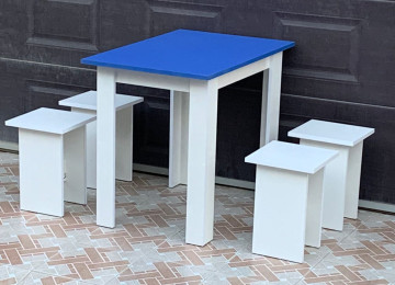 Masa və taburetka 1Masa 4taburetka Fabrik istehsalı
