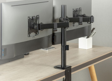 Ətraflı Şəkildə yazılıb.Stolüstü iki monitorluq kronşteyn