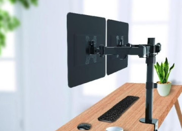 Ətraflı Şəkildə yazılıb.Stolüstü iki monitorluq kronşteyn