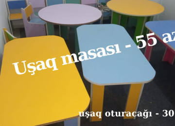 İkinci əl mebellər satılır Bağçalar, kurslar, ofislər üçün