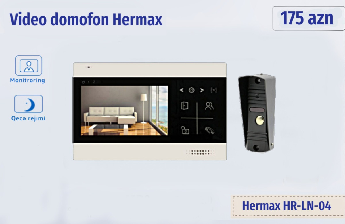 Damafon Hermax LN-04M Kit Hermax LN-04 modelini teqdim edirik HERMAX modelerinin
