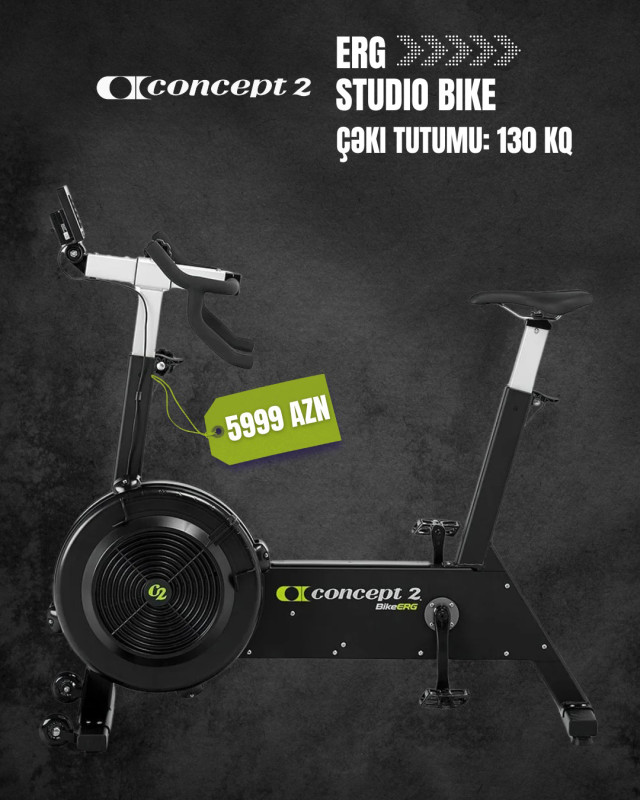 Studio Bike Velotrenajor Indi tək şəxsiyyət vəsiqəsi vəya bir kart kredit kartı ilə