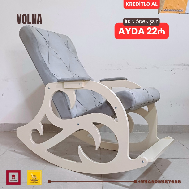 Yellənən kreslo VOLNA | KREDİTLƏ Yepyeni VOLNA Yellənən kresloya ilkin ödənişsiz 18 ayadək