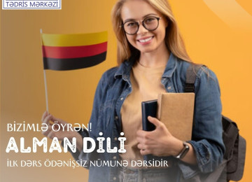 Alman dili kursu Kursda və online Təcrübəli müəllimlər