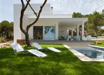 Landşaft dizaynı,landşaft planı. Villaların müasir landşaft