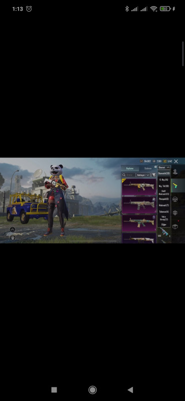Pubg Mobile Hesab 74 sv Yukseldile bilen silah yoxdu ama +1 mataryel