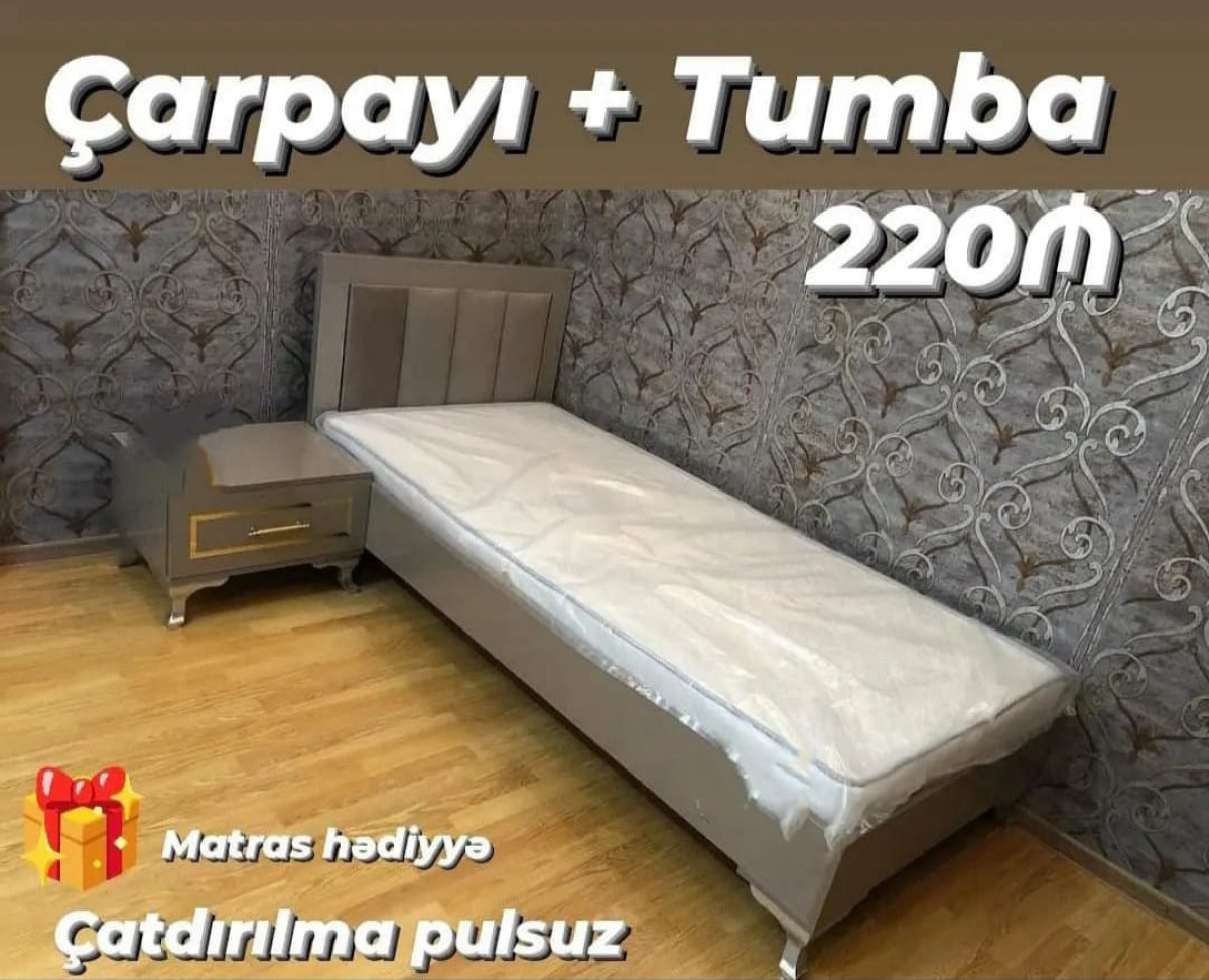Çarpayı və Tumba Çarpayı və Tumba Sifarişlə hazırlanır Rəng seçimi var Ölçü