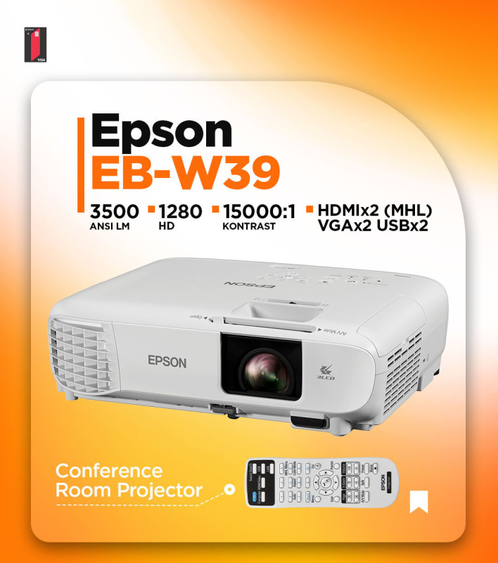 Proyektor "Epson W39" Proektor Epson İdeal vəziyyətdədir. yeni lampa ilə. cox