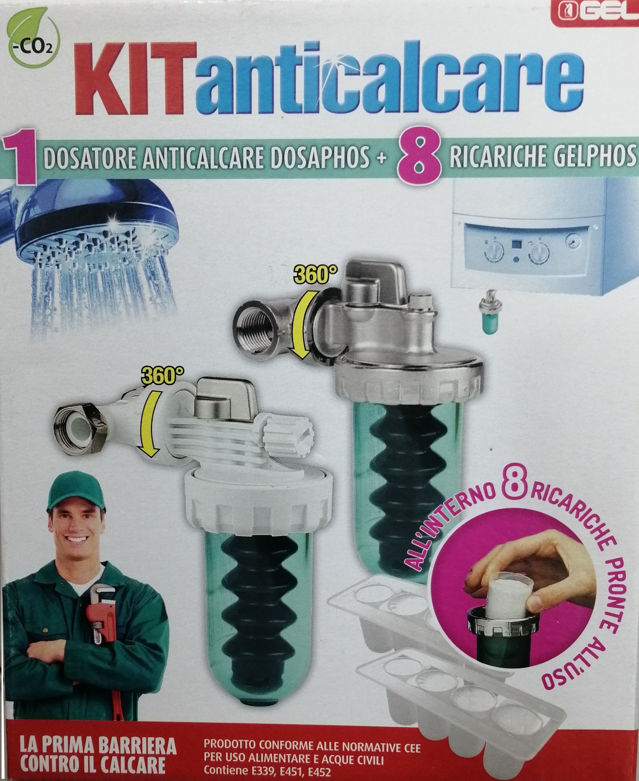 POLİFOSFAT filter "GEL ANTICALCARE " – made in Italy.