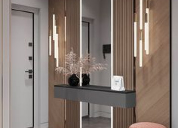 Evlərin holunun tikinti təmir və dizaynı. Evə uyğun holl