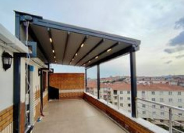 Kolqelik sistemleri, terras örtüklərinin sifarişi, pergola