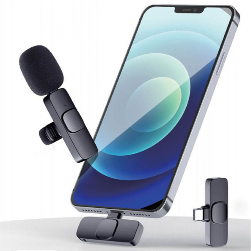 Bluetooth Yaxa Mikrafonu Telefon üçün Mikrafon Iphone və Android Dəstəkləyən Simsiz