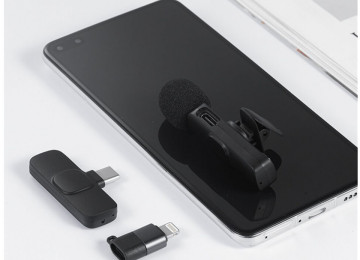 Telefon üçün Mikrafon Iphone və Android Dəstəkləyən Simsiz