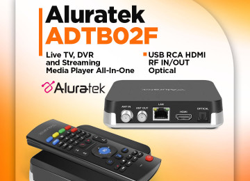 Aluratek ADTB02F Highlights RF Antenna Coaxial Input Coax,