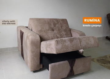 Amerikanka tipli Rumina kreslo-çarpayı modelini ilkin