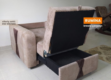 Amerikanka tipli Rumina kreslo-çarpayı modelini ilkin