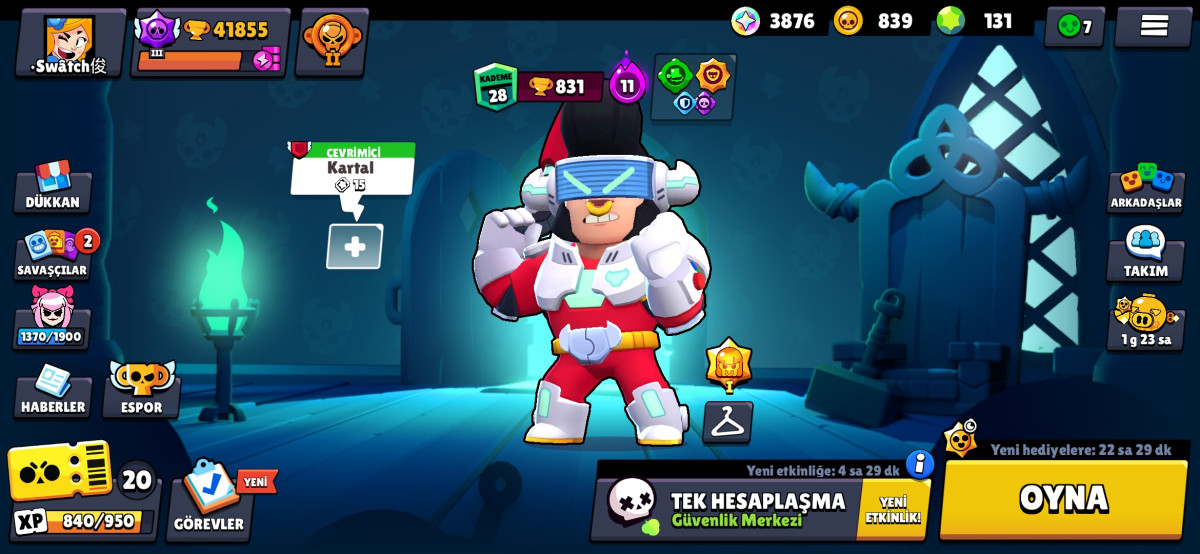 Brawl Stars hesabı Brawl Stars hesabı satılır.Barter edilmir,4 ildir