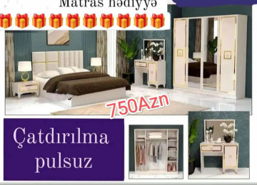 Yataq otağı dəsti Sifarişlə hazırlanır Rəng seçimi var