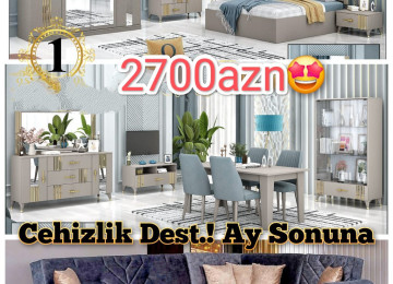 Cehizlik dəst Fabrik istehsalı Matras hədiyyə Anbardan