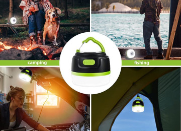 Led Kamp Fənəri Şarj Oluna Bilən Çadır İşığı Suya Davamlı