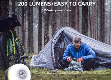 Led Kamp Fənəri Şarj Oluna Bilən Çadır İşığı Suya Davamlı